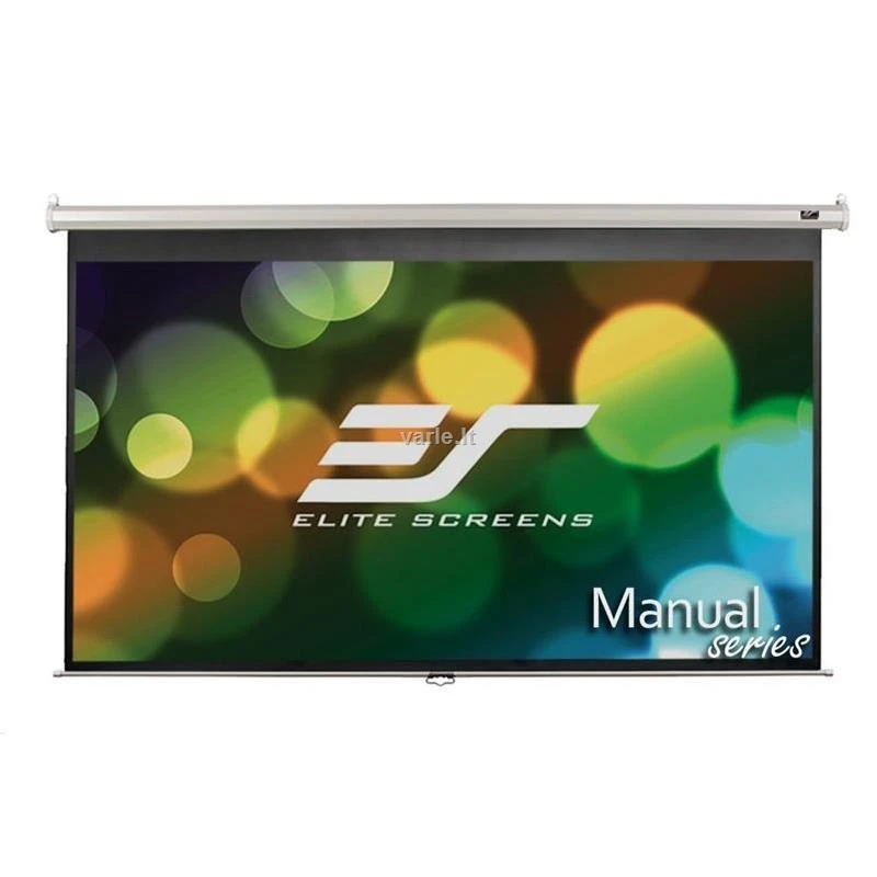 Elite Screens | Manual Series | M100XWH | Įstrižainė 100" | 16:9 | Matomo vaizdo plotis (W) 221 cm | Baltas