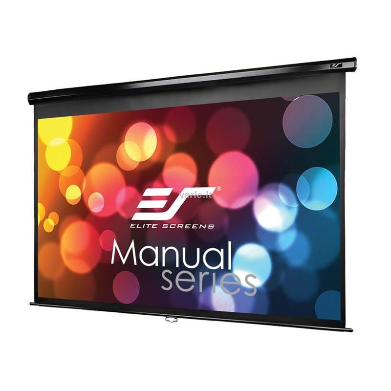 Elite Screens | Manual Series | M92UWH | Įstrižainė 92" | 16:9 | Matomo vaizdo plotis (W) 204 cm | Juodas
