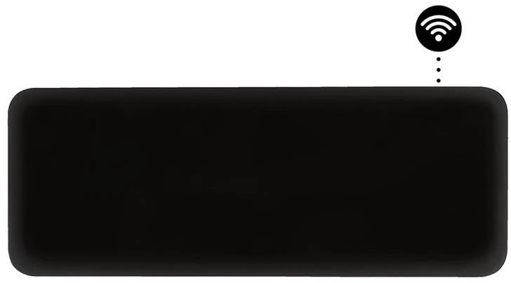 Elektrinis šildytuvas Mill Invisible Smart WiFi Panel Heater, 1300 W, Juodas, IPX4