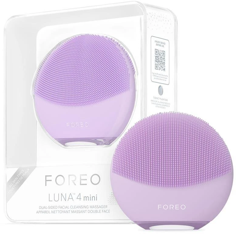 Foreo Luna 4 Lavender Mini veido valymo šepetėlis