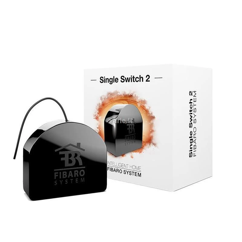 Fibaro | Single Switch 2 | Z-Wave | Juodas