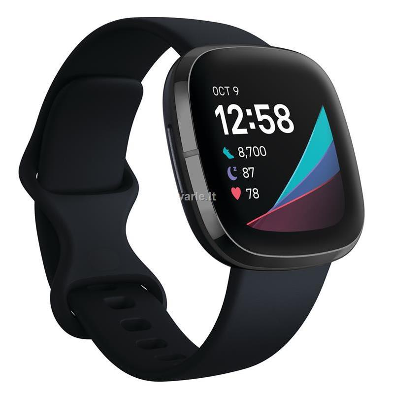 Išmanusis laikrodis Fitbit Sense, Juodas