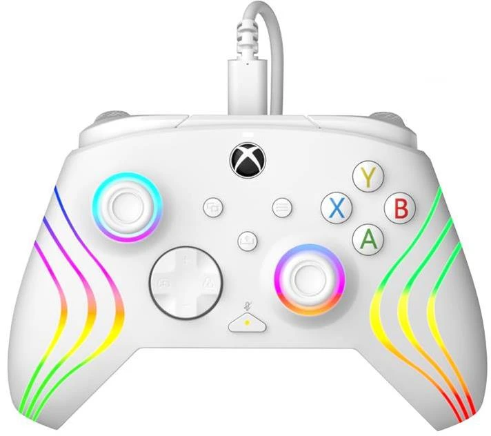 PDP XBOX Series X/S ir PC baltas laidinis valdiklis (Afterglow Wave)