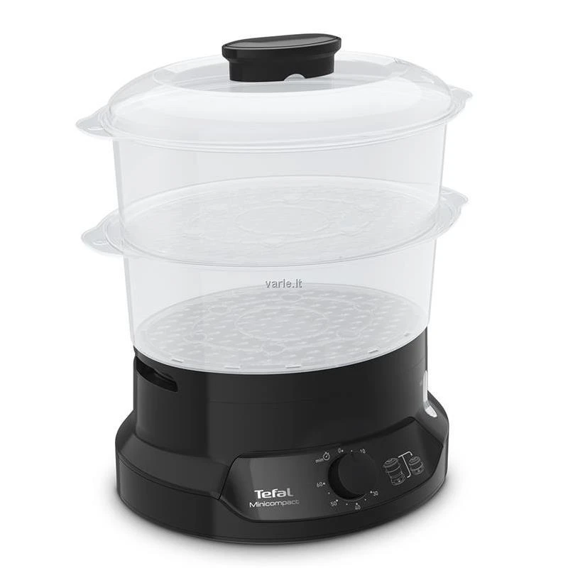 Garų puodas TEFAL | Maisto garintuvas | VC139810 | Juodas | 800 W | Talpa 6 L | Krepšelių skaičius 2