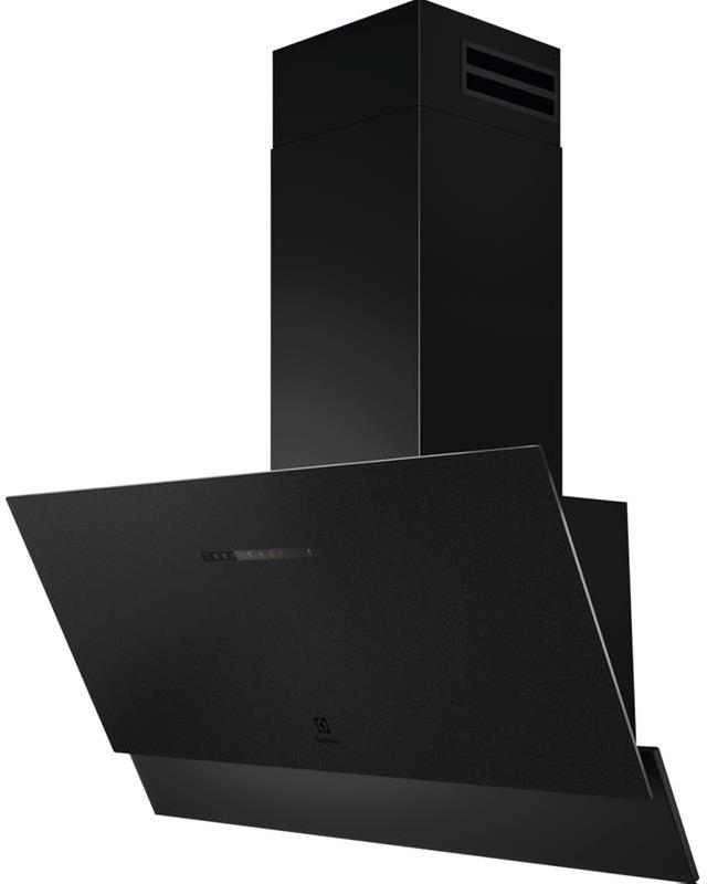 Juodos matinės spalvos 90 cm pločio kamino tipo gartraukis Electrolux LFV619Z
