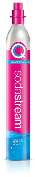 SodaStream Quick Connect CO2 angliarūgštės cilindras 60L, rožinis