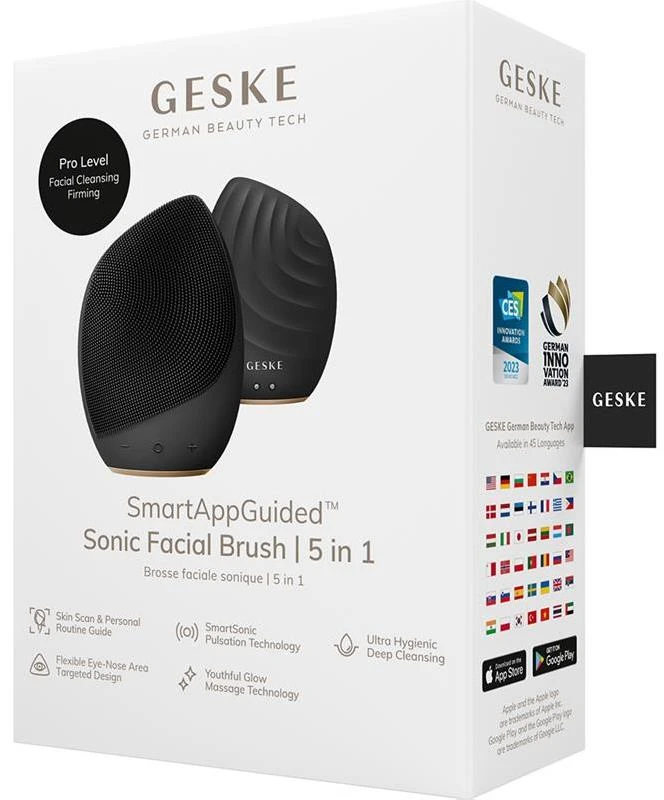 GESKE 5 in 1 SONIC elektrinis veido valymo šepetėlis