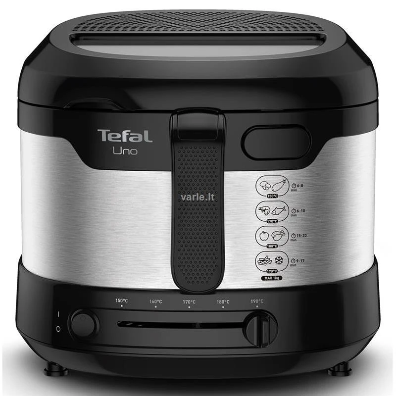 Gruzdintuvė Tefal FF215D Deep fryer Single Juodas,Nerūdijantis plienas Stand-alone 1600 W