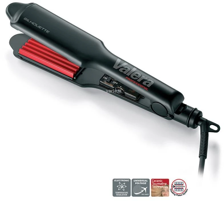Activeshop "Valera Professional" platus 6 bangų turmalino keraminis garbanojimo lygintuvas SILHOUETTE 647.02