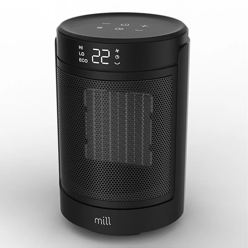 Keraminis šildytuvas Mill FH1500BLACK | 1500 W | tinka patalpoms iki 20 m² | juodos spalvos