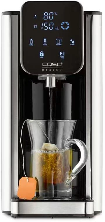 Virdulys Caso HW 666 Inox | Turbo karšto vandens dozatorius | Elektrinis | 2200-2600 W | 2.7 L | Plastikas/Nerūdijantis plienas | Nerūdijantis plienas/Juoda