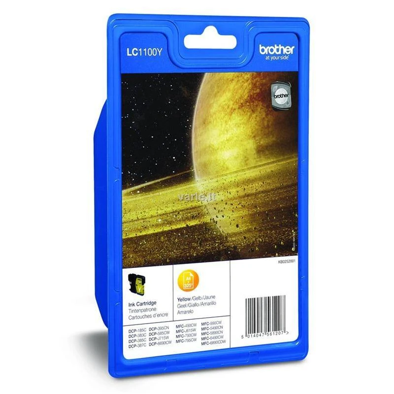 BROTHER LC-1100Y TONERIS Geltonas 325P