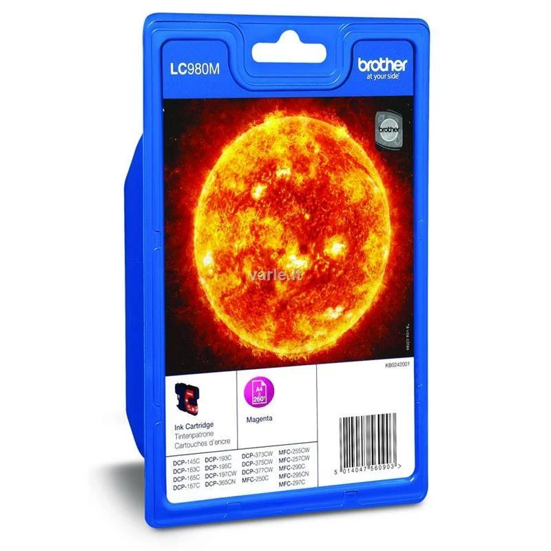 BROTHER LC-980M TONERIS MAGENTA 260P