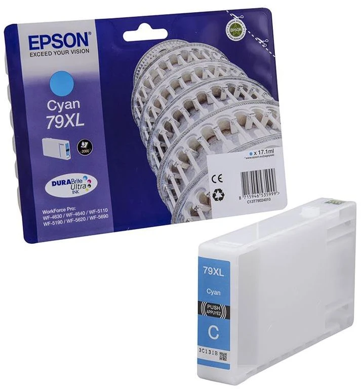 Epson 79XL | C13T79024010 | Rašalinių spausdintuvų kasetė | Žydra spalva