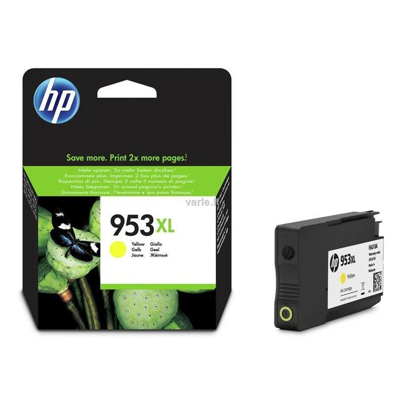 Hewlett Packard (HP) HP 953XL didelio našumo Geltona originali rašalo kasetė (1600 puslapių)