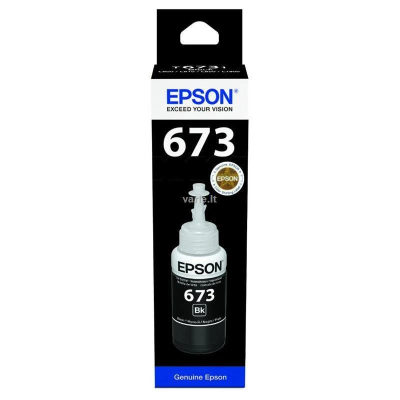 EPSON T6731 Juodas RAŠALO BUTELĖLIS 70ml