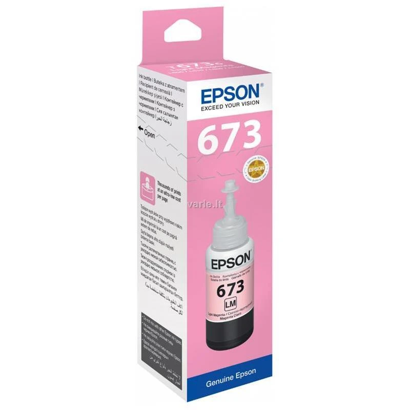 EPSON T6736 ŠVIESI RAUDONINĖ BUTELĖ 70ml