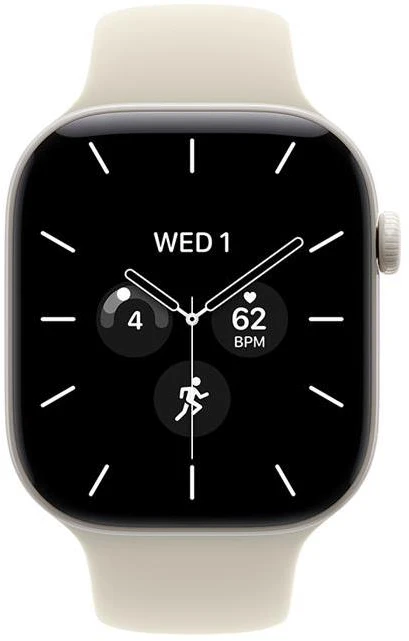 Išmanusis laikrodis Apple Watch Series 12 GPS + Cellular 42mm Pearl Baltas Ceramic Case with Sand Sport Band - S/M