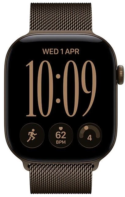 Išmanusis laikrodis Apple Watch Series 12 GPS + Cellular 46mm Dark Bronze Aliuminio Case with Dark Bronze Milanese Loop - M/L - MKDG4ET/A