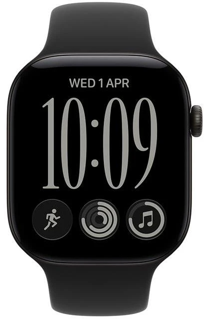 Išmanusis laikrodis Apple Watch Series 12 GPS 42mm Juodas Aliuminio Case with Juodas Sport Band - S/M