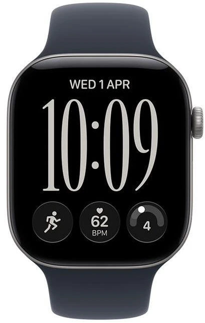 Išmanusis laikrodis Apple Watch Series 12 GPS 42mm Kosminė pilka Aliuminio Case with Navy Mėlyna Sport Band - S/M