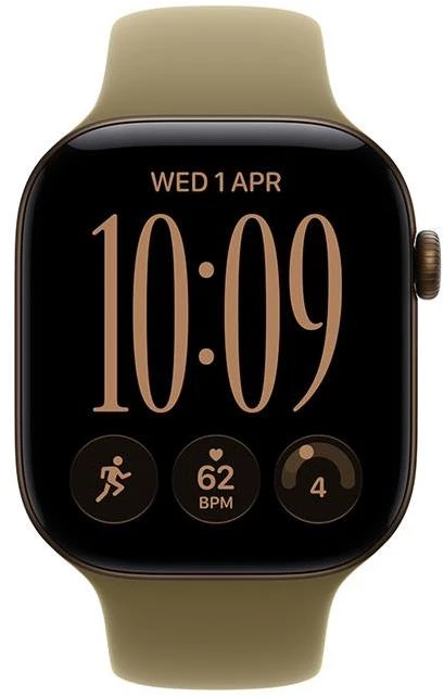 Išmanusis laikrodis Apple Watch Series 12 GPS 46mm Dark Bronze Aliuminio Case with Olive Sport Band - M/L