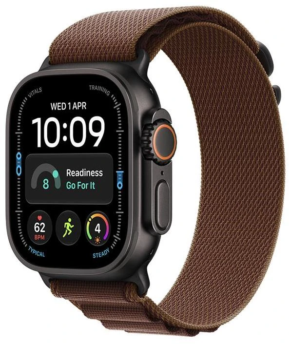 Išmanusis laikrodis Apple Watch Ultra 4 GPS + Cellular 49mm Juodas Titanium Case with Burgundy Alpine Loop - L - MJC24ET/A