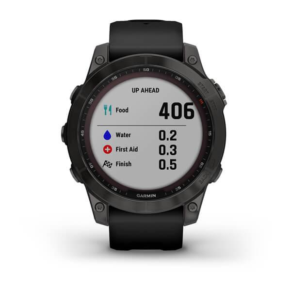 Išmanusis laikrodis Garmin fenix 7 Sapphire Solar (47 mm), Pilkos anglies  spalvos titaninis apvadas, su juodos spalvos silikoniniu dirželiu | Varle.lt