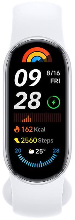 Išmanioji apyrankė Xiaomi Smart Band 9,  sidabrinės spalvos