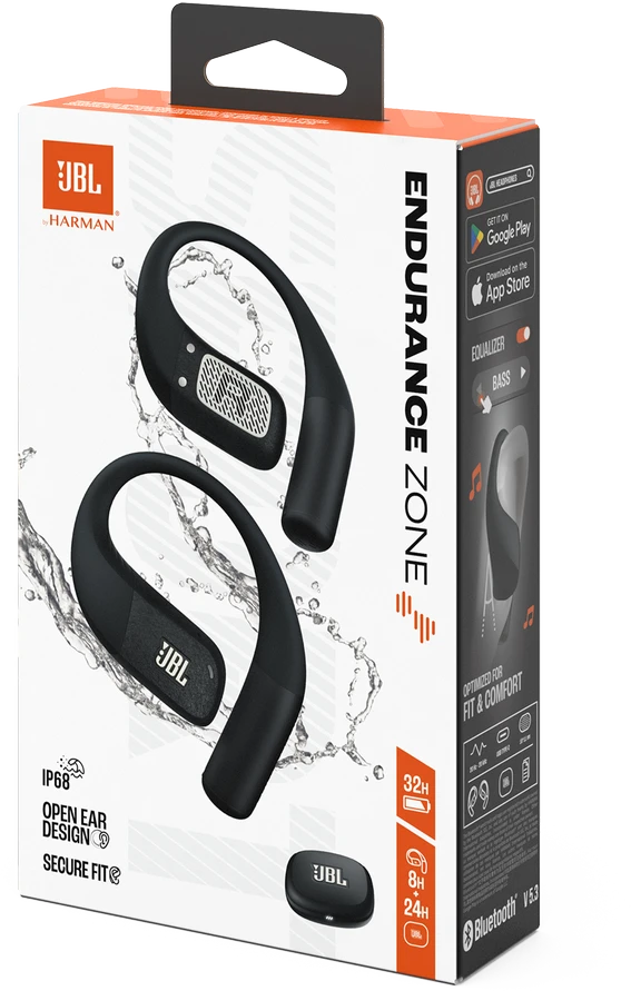 Ausinės JBL Endurance Zone, juodos