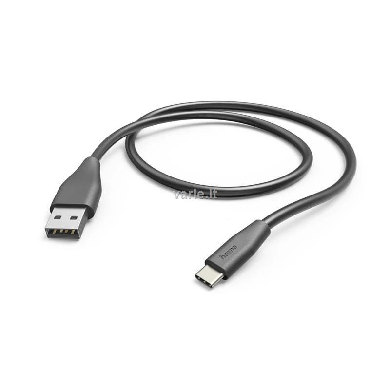 Hama USB-A - USB-C, 1,5m juoda