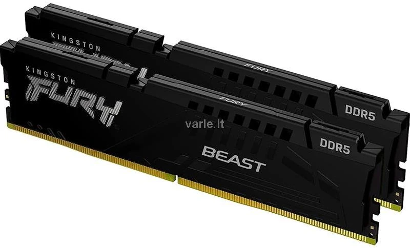 Atmintis (RAM) Kingston FURY Beast DDR5 16GB 5200MT/s CL40 DIMM Desktop Gaming Memory Single Module - KF552C40BB-16