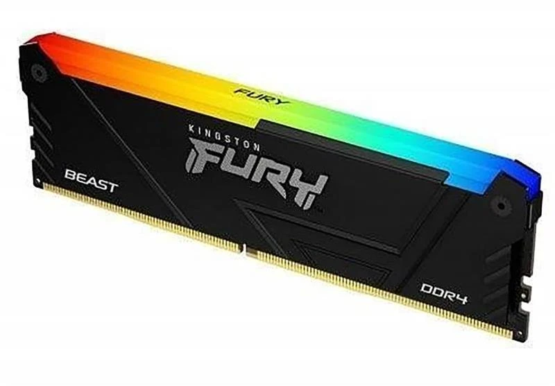 Atmintis Kingston Fury Beast RGB 8GB 3200MT/s DDR4 CL16 DIMM PC Memory Module KF432C16BB2A/8