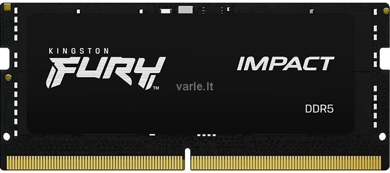 RAM „Kingston KF548S38IB-8“ 8 GB 4800 MHz DDR5 CL38 SODIMM FURY Impact atmintis | „Kingston“
