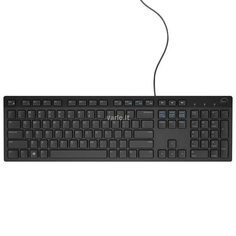 Dell multimedijos klaviatūra KB216, EST, Juoda, 580-ADHG