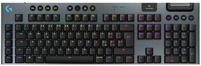 Klaviatūra Logitech G915 X LIGHTSPEED/belaidė G KB- Juodas-PAN-EMEA28I-935