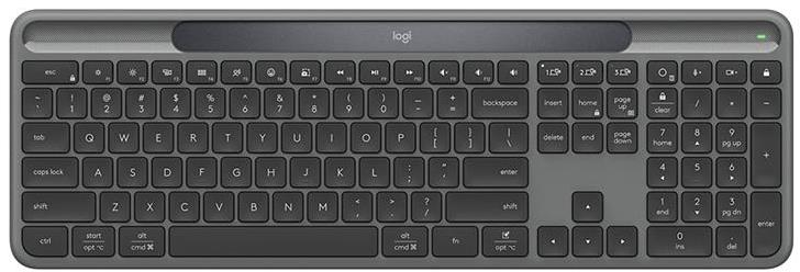 Belaidė klaviatūra Logitech Signature Slim Solar+ K980s, grafito spalvos, 920-013764