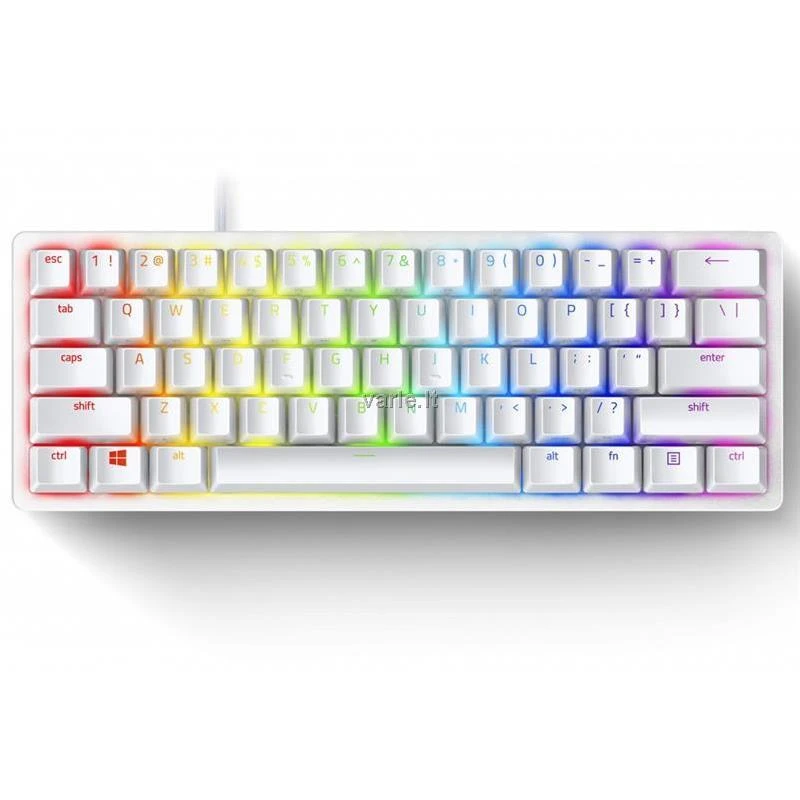 60% Mechaninė Žaidimų klaviatūra Razer Huntsman Mini Mercury Edition, Red Switch, US išdėstymas