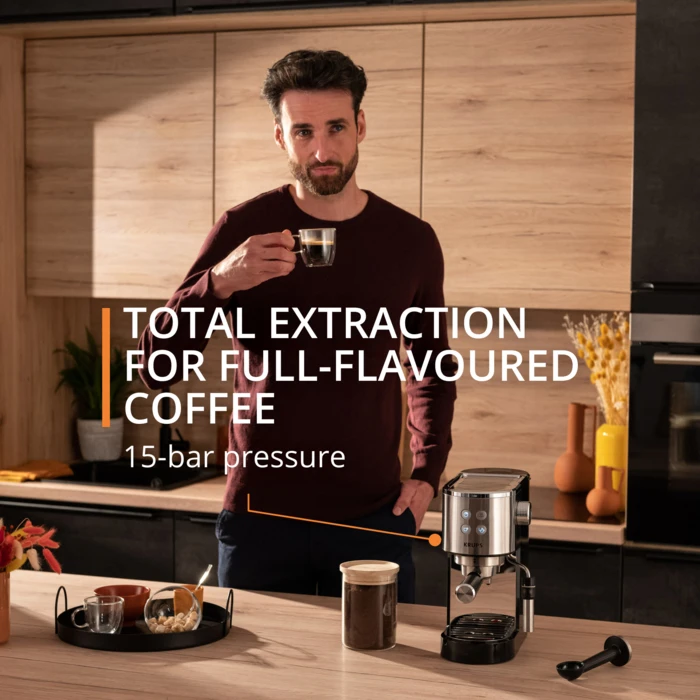 Espreso kavos aparatas Krups Virtuoso+ XP444C10, 1 L +DOVANA Lavazza kavos pupelės