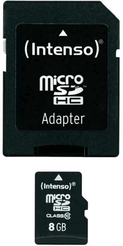 Atminties kortelė Intenso Micro SDHC 8GB Class10 3413460