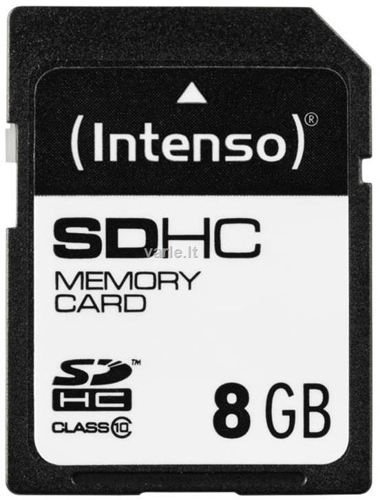 Atminties kortelė Intenso Micro SDHC 8GB Class10 3413460
