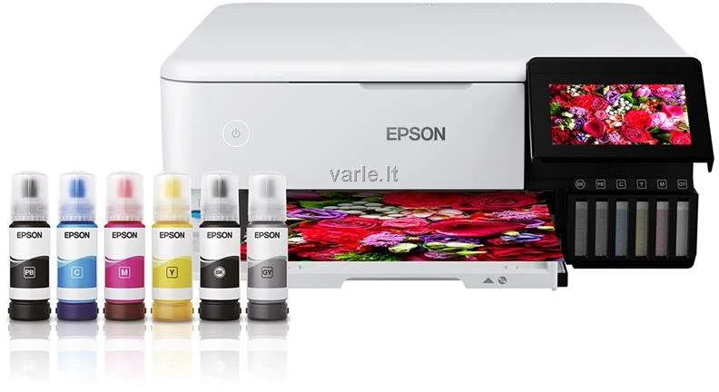 Epson | Wireless Photo Spausdintuvas | EcoTank L8160 | Inkjet | Spalvotas | Inkjet Daugiafunkcinis Spausdintuvas | A4 | Wi-Fi | Pilkas