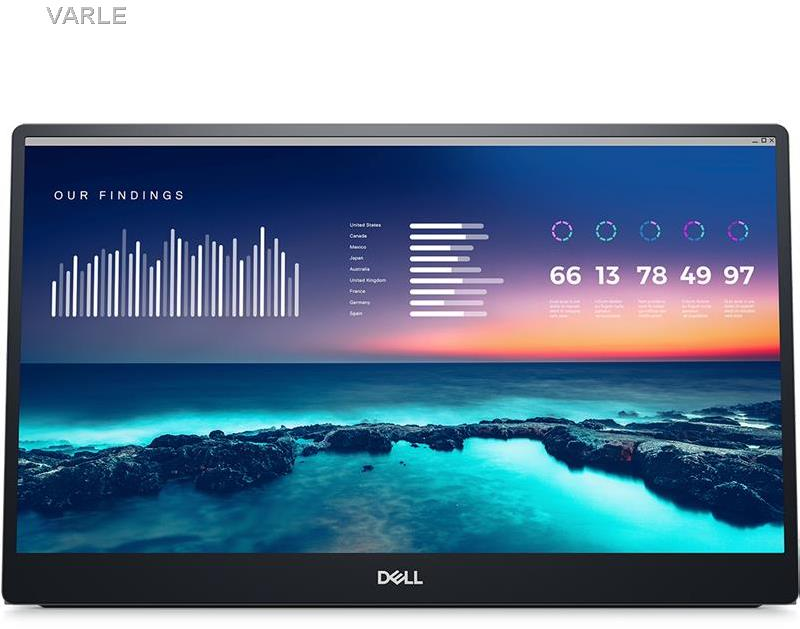Dell | Portable Monitorius | P1424H | 14 " | LCD | FHD | 16:9 | N/A Hz | 6 ms | 1920 x 1080 | 300 cd/m² | Sidabrinis