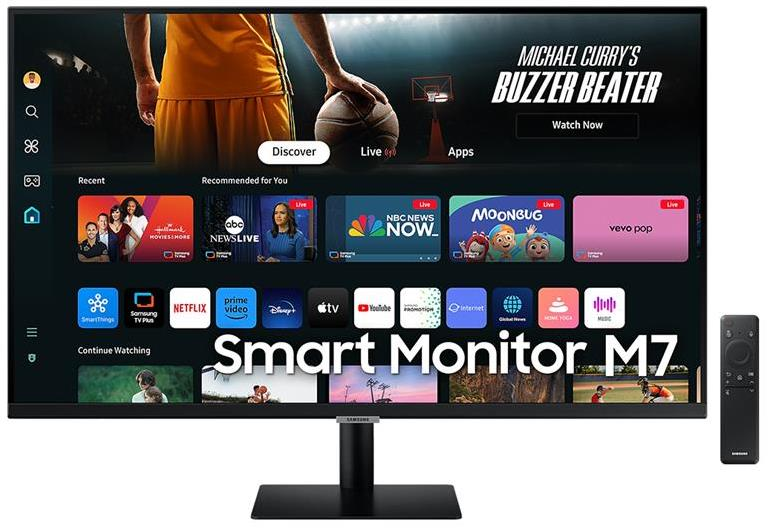 Monitorius Samsung | LS43DM702UUXDU | 43 " | VA | 4K | 16:9 | 60 Hz | 4 ms | 3840 x 2160 pikselių | 300 cd/m² | HDMI jungtys quantity 2 | Juodas