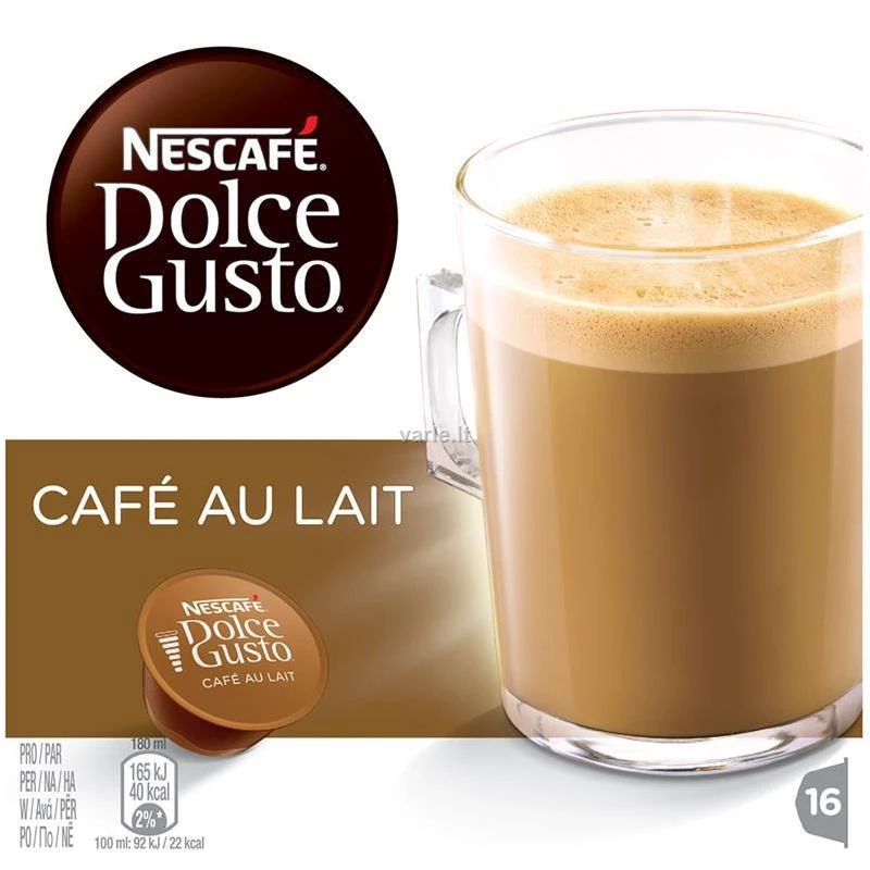 Kava Nescafe Dolce Gusto Café au lait 160g 16 kapsulių