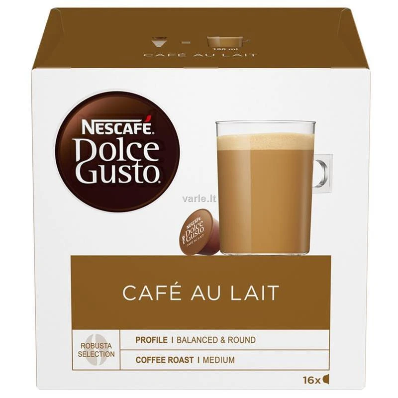 Kava Nescafe Dolce Gusto Café au lait 160g 16 kapsulių