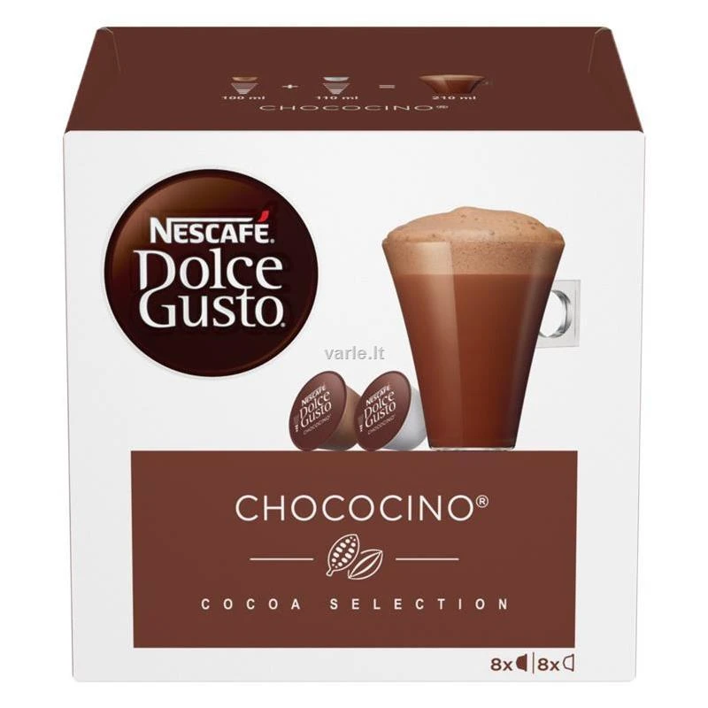 Šokolado kapsulės Nescafe Dolce Gusto Chococino 256g 16 kapsulių