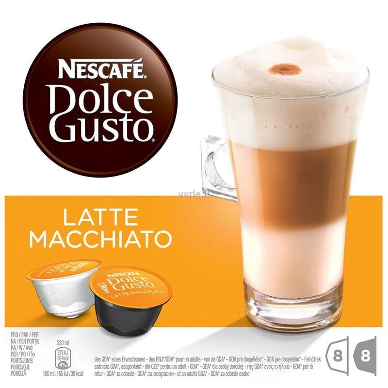 NESCAFÉ® Dolce Gusto® Latte Macchiato kava 16 kapsulių dėžutėje 194.4g