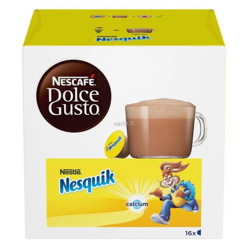 NESCAFÉ® Dolce Gusto® Nesquik® kakava 16 kapsulių dėžutėje 256g