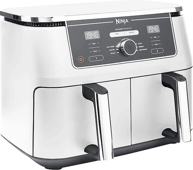 Ninja Foodi MAX dviejų zonų gruzdintuvė AF400EU, 9,5 l, Balta